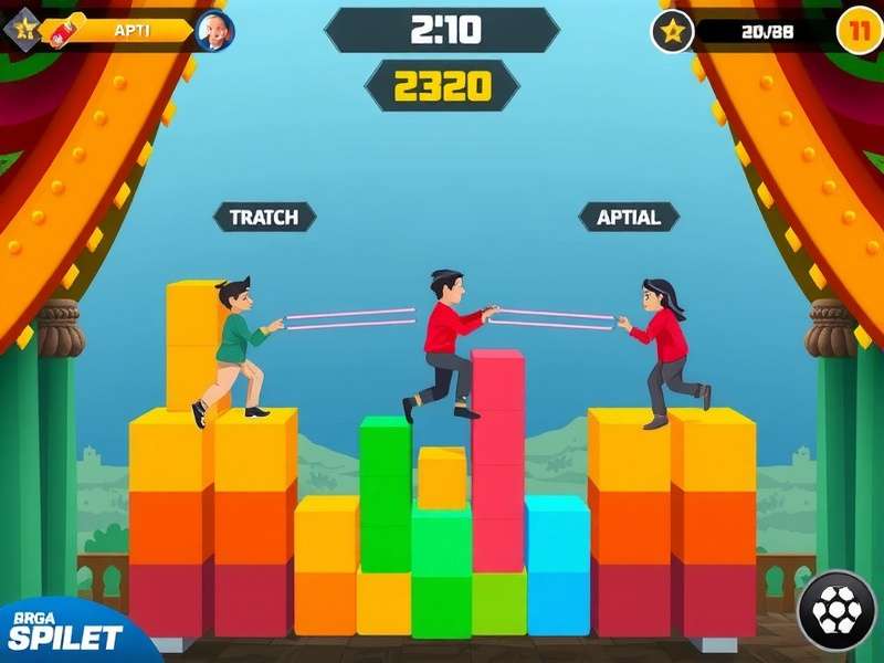 Bangalore Block Rush tournament with players competing on mobile devices